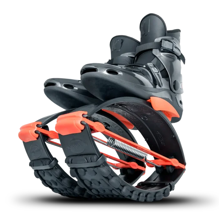 Jumping Shoes, Jump Boots, Kangoo Jumps, Black Orange, KJ PRO7 - Image 1
