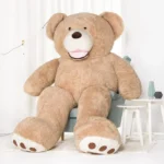 Big Plush Teddy Bear, Soft Toy, 260 Cm, 102 Inches, 8.5 Feet, Light Brown, Bobo